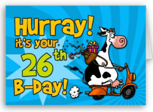 bd scooter cow - 26 card from Zazzle.com_1247636971926